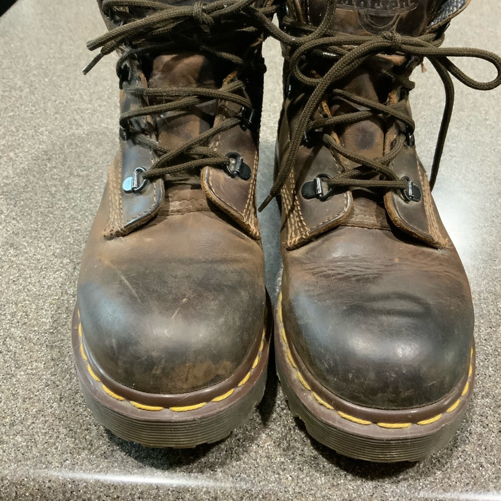 Dr. Marten’s Men's Dark Brown Leather Boots